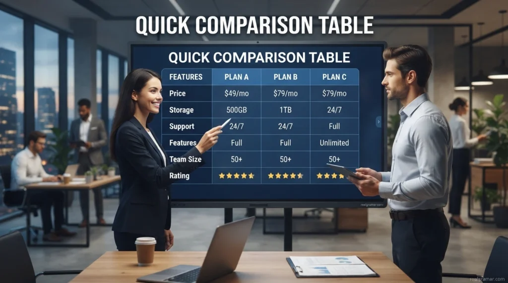 Quick Comparison Table