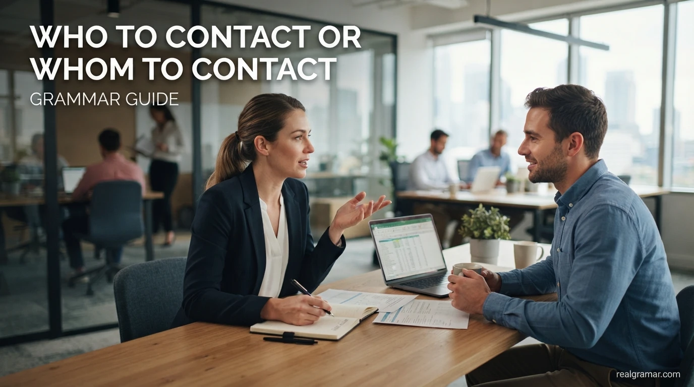Who to Contact or Whom to Contact