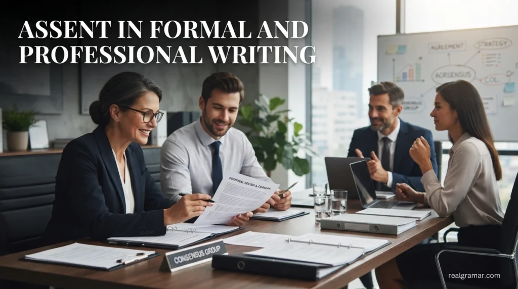 Assent in Formal and Professional Writing