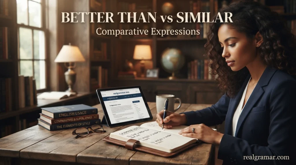 Better Than vs Similar Comparative Expressions