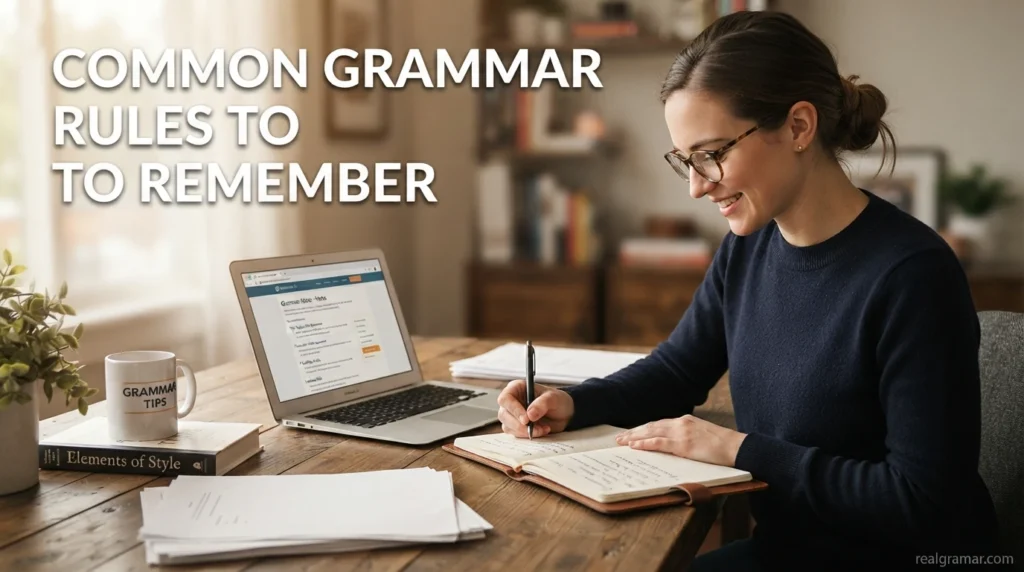 Common Grammar Rules to Remember