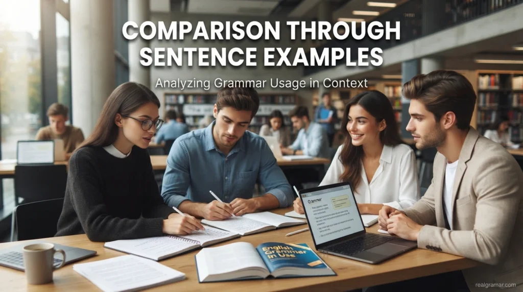 Comparison Through Sentence Examples