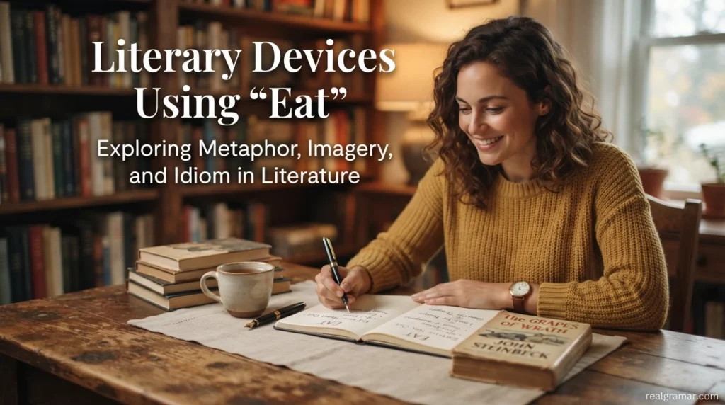 Literary Devices Using “Eat”