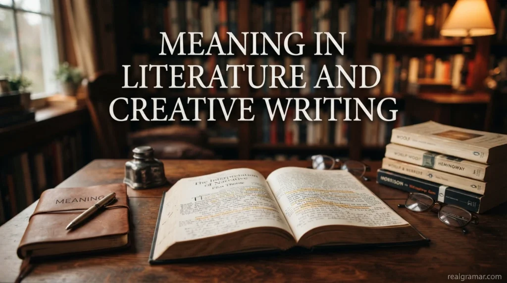 Meaning in Literature and Creative Writing
