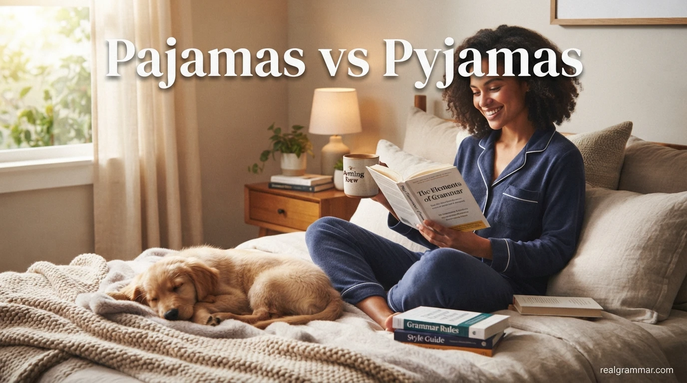 Pajamas vs Pyjamas