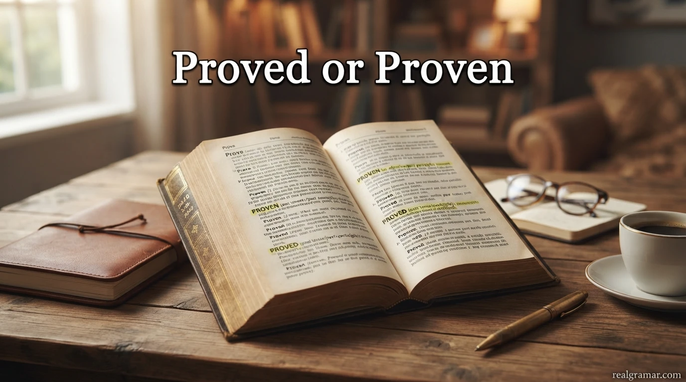 Proved or Proven