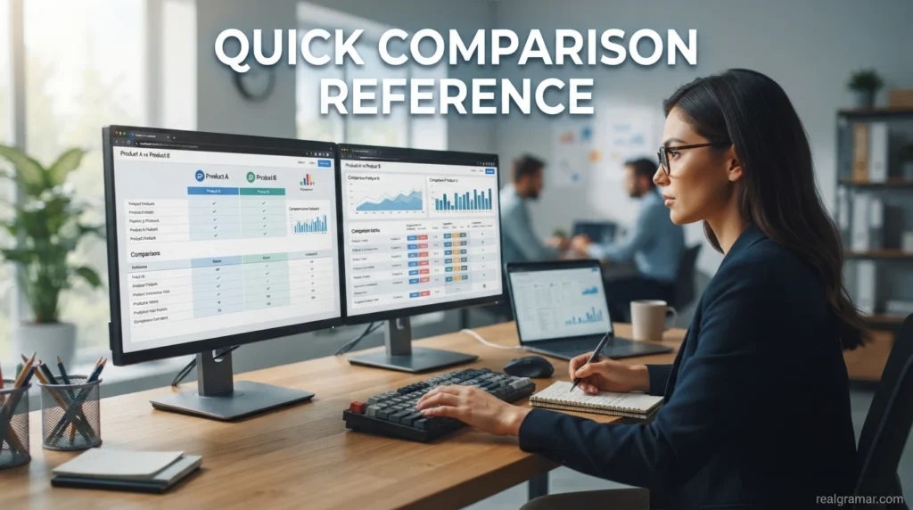 Quick Comparison Reference