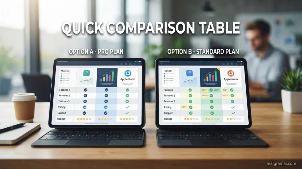 Quick Comparison Table