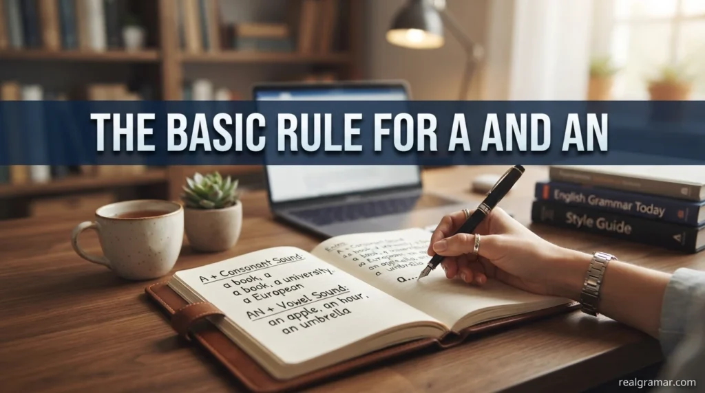 The Basic Rule for A and An