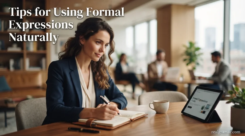 Tips for Using Formal Expressions Naturally