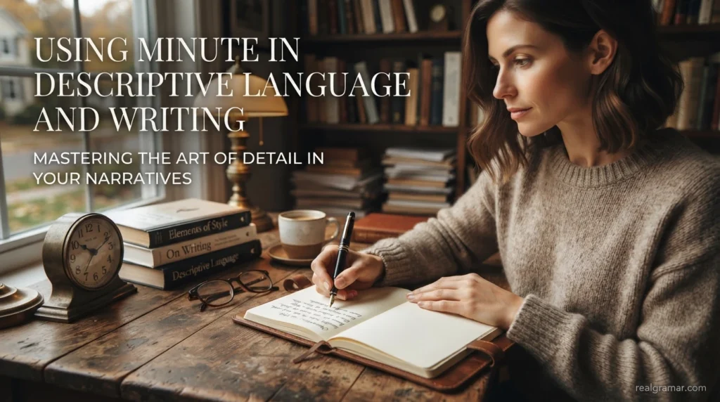 Using Minute in Descriptive Language and Writing