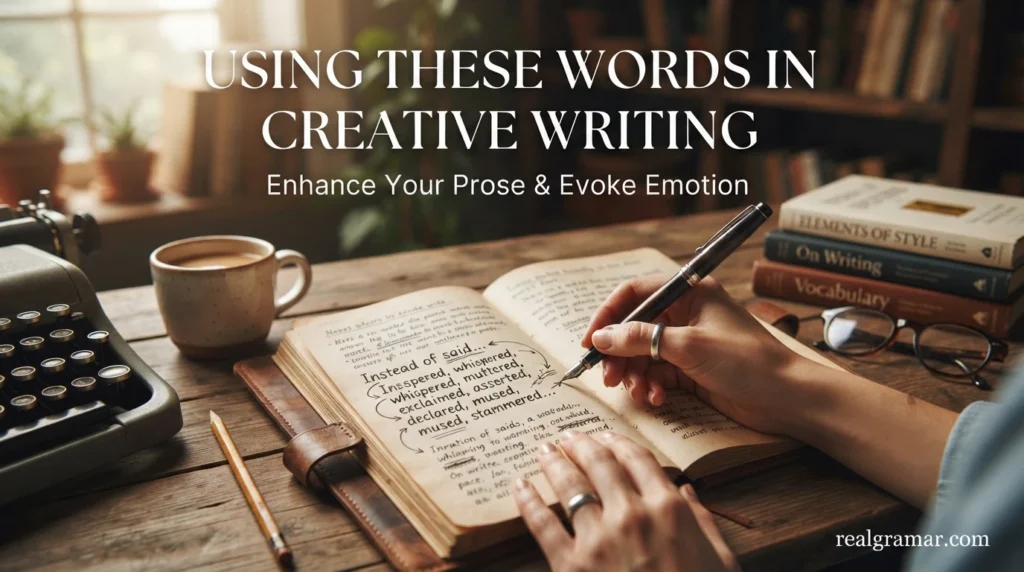 Using These Words in Creative Writing