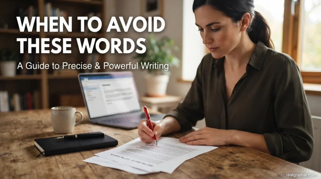 When to Avoid These Words