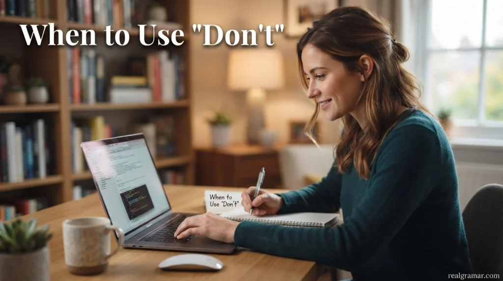 When to Use "Don't"