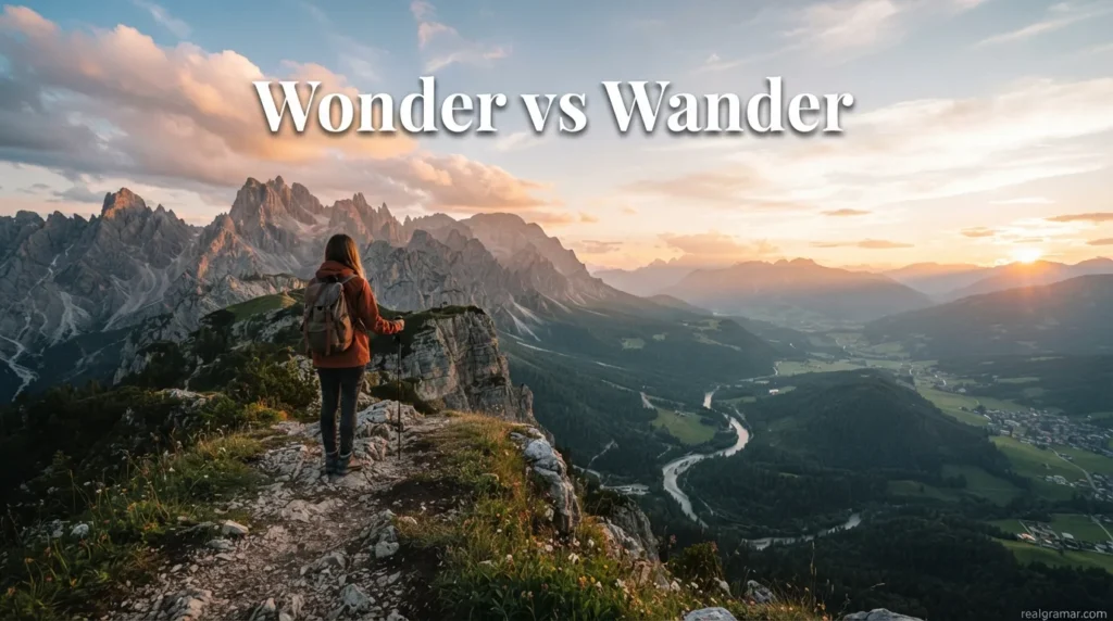 Wonder vs Wander