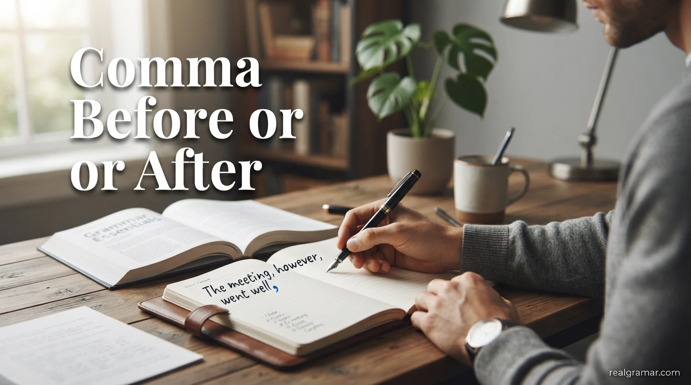 Comma Before or After
