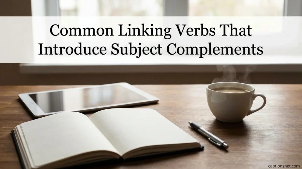 Common Linking Verbs That Introduce Subject Complements