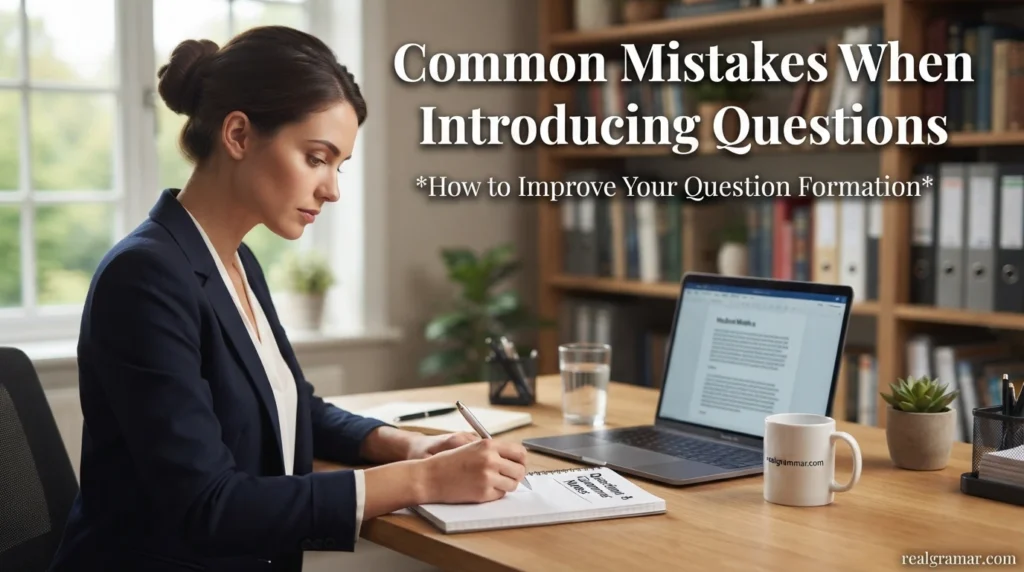 Common Mistakes When Introducing Questions
