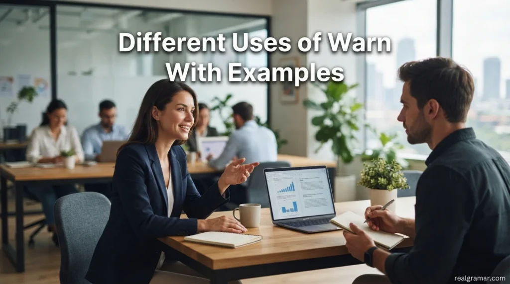 Different Uses of Warn With Examples
