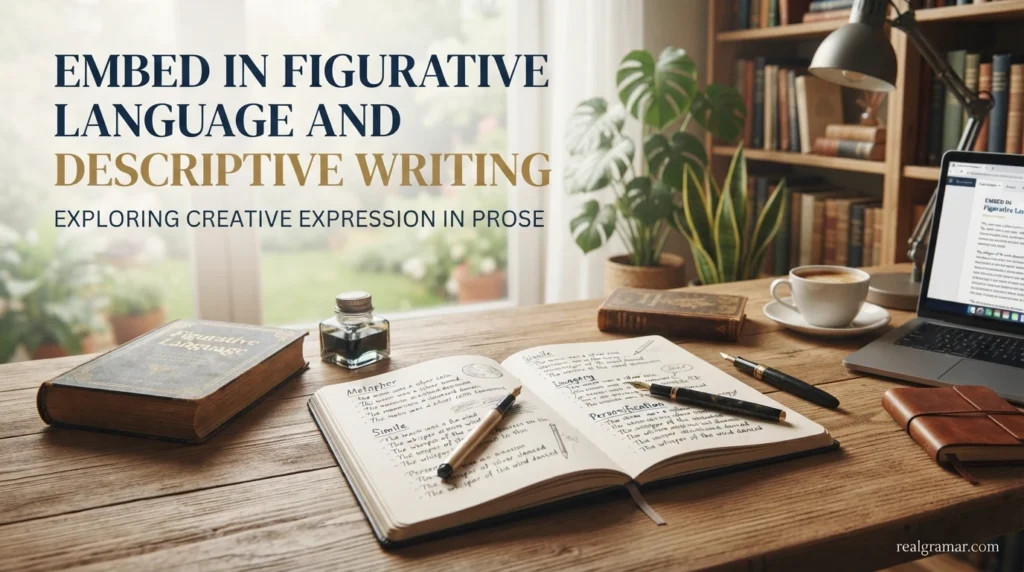 Embed in Figurative Language and Descriptive Writing