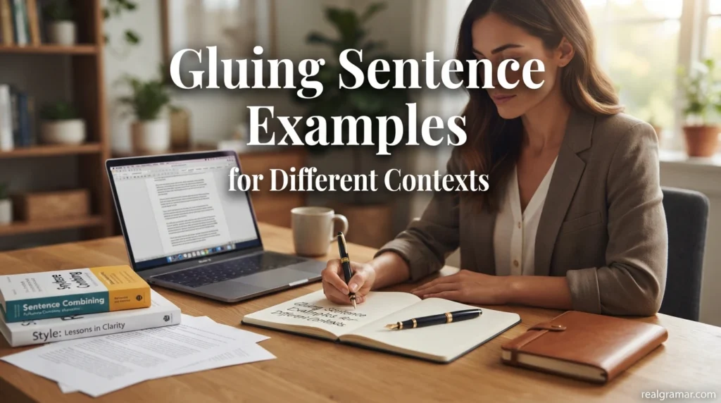 Gluing Sentence Examples for Different Contexts