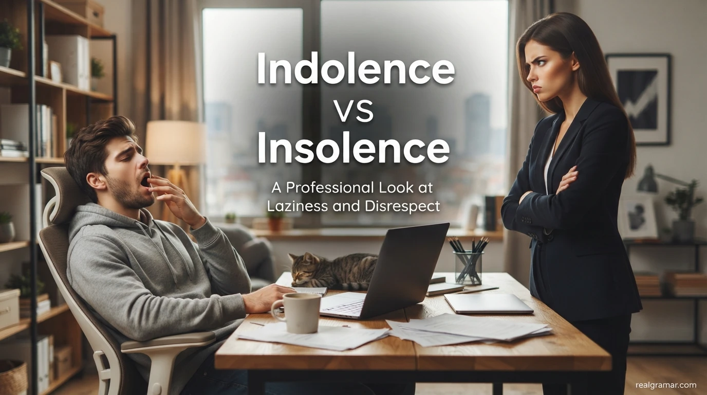 Indolence vs Insolence