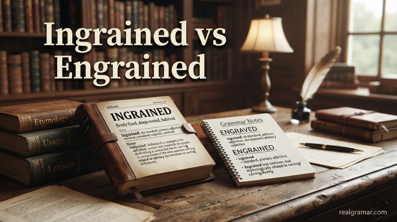 Ingrained vs Engrained