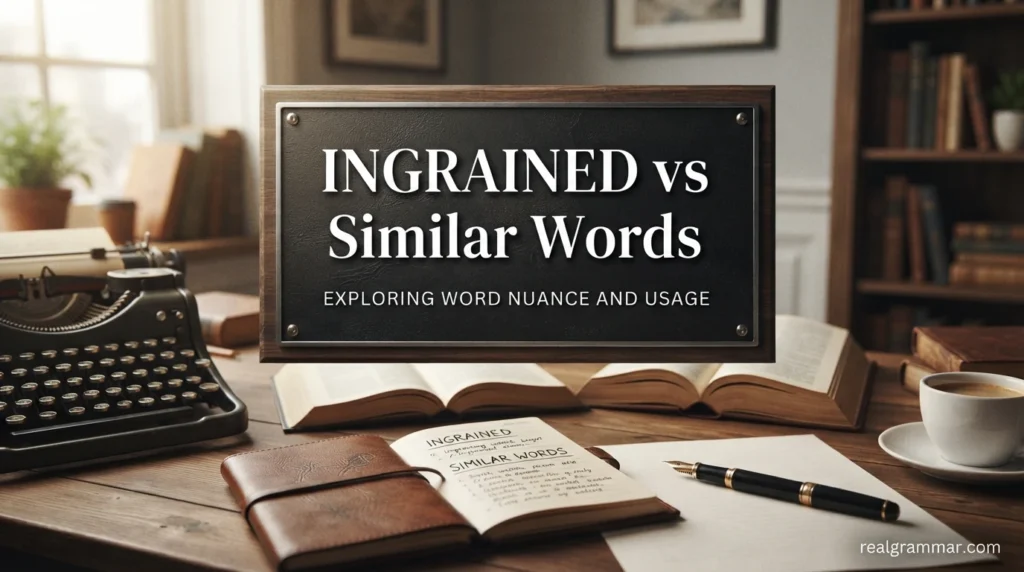 Ingrained vs Similar Words
