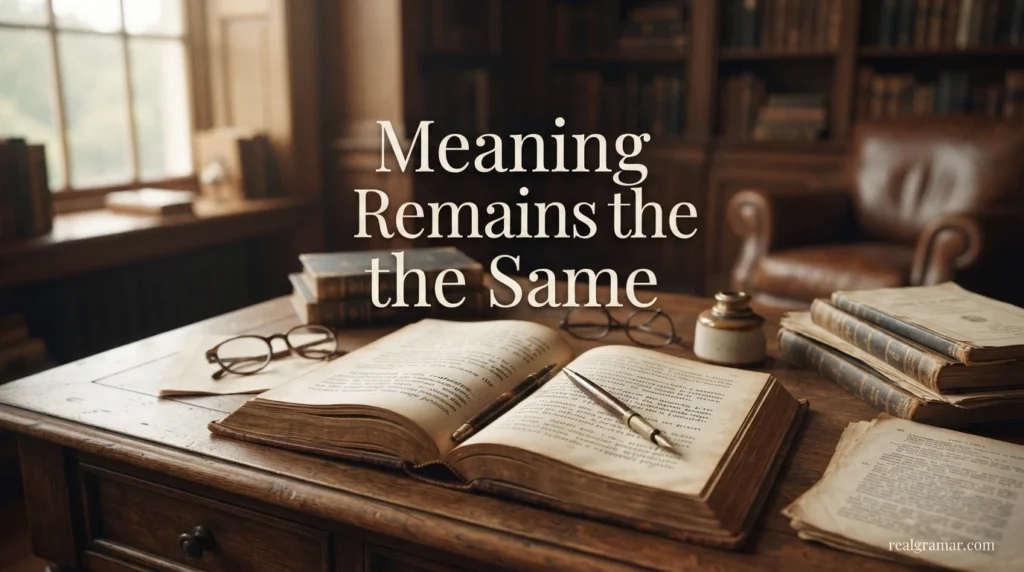 Meaning Remains the Same