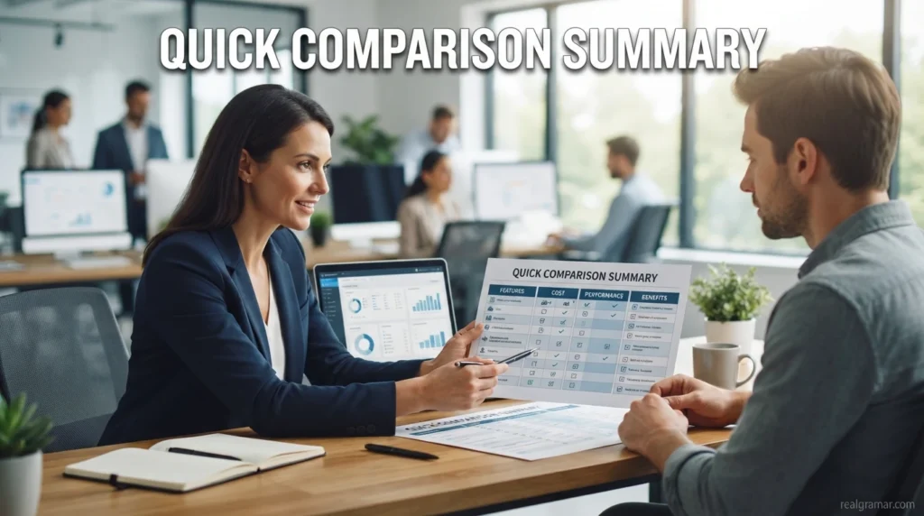 Quick Comparison Summary