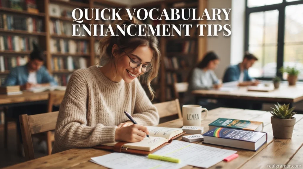 Quick Vocabulary Enhancement Tips
