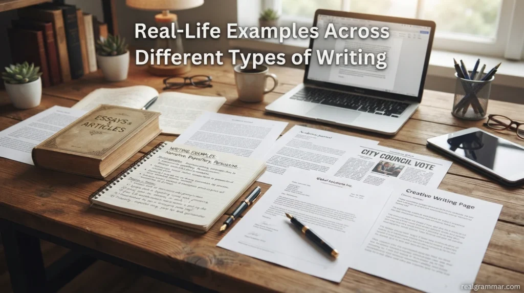 Real-Life Examples Across Different Types of Writing