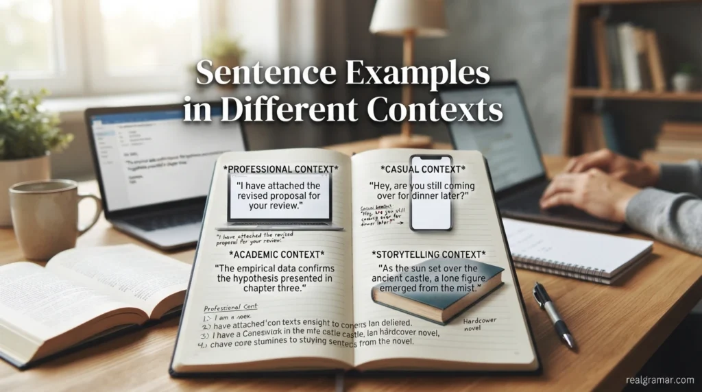 Sentence Examples in Different Contexts