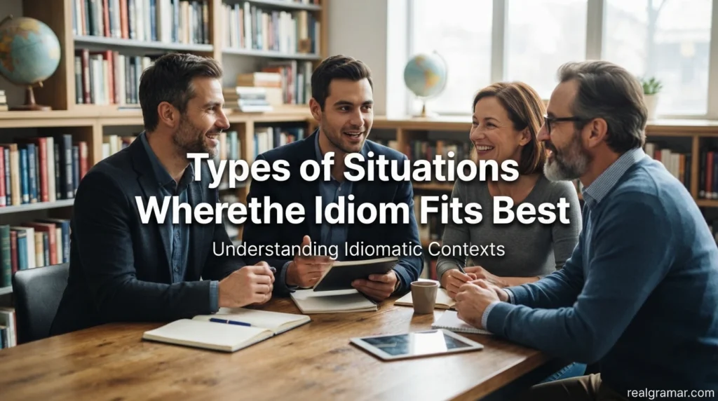 Types of Situations Where the Idiom Fits Best