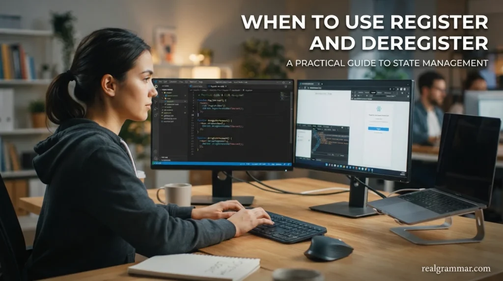 When to Use Register and Deregister