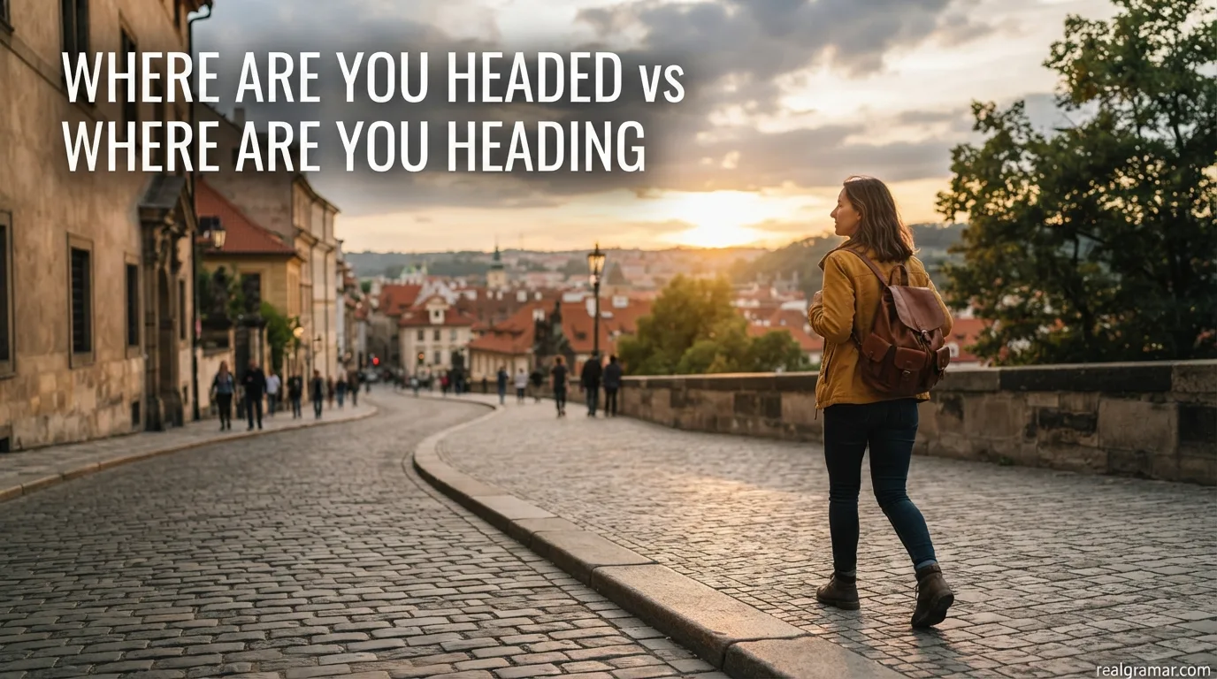 Where Are You Headed vs Where Are You Heading