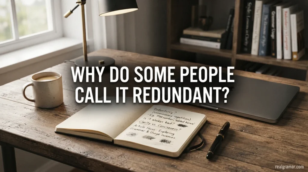 Why Do Some People Call It Redundant?