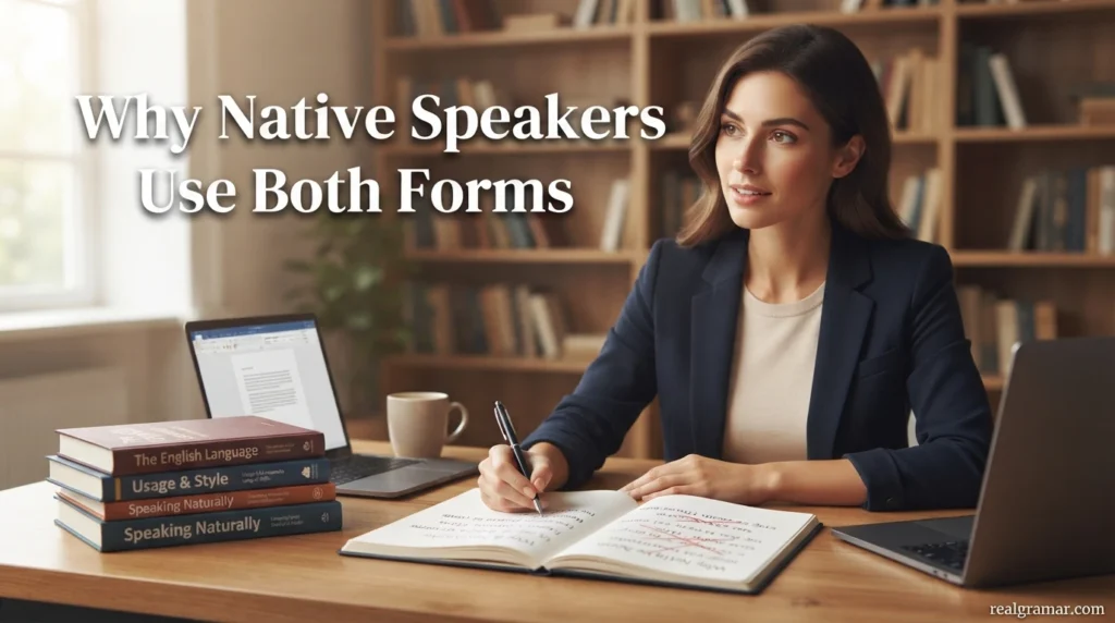 Why Native Speakers Use Both Forms