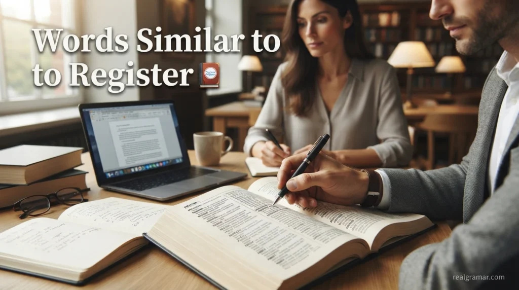 Words Similar to Register